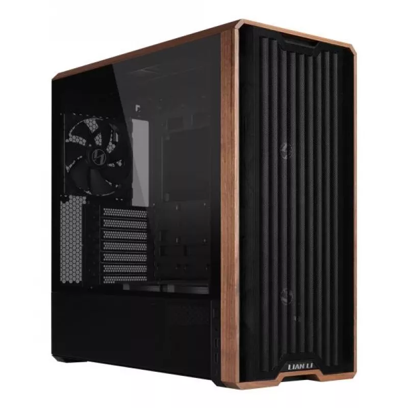 Kompiuterio korpusas Lian Li Lancool LAN217X Midi Tower, juodas, medis