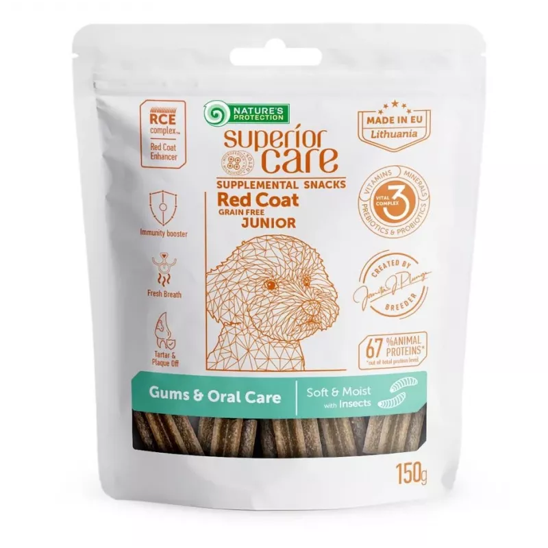 Šunų ėdalas nature’s protection Red Coat Grain with Insect 150 g