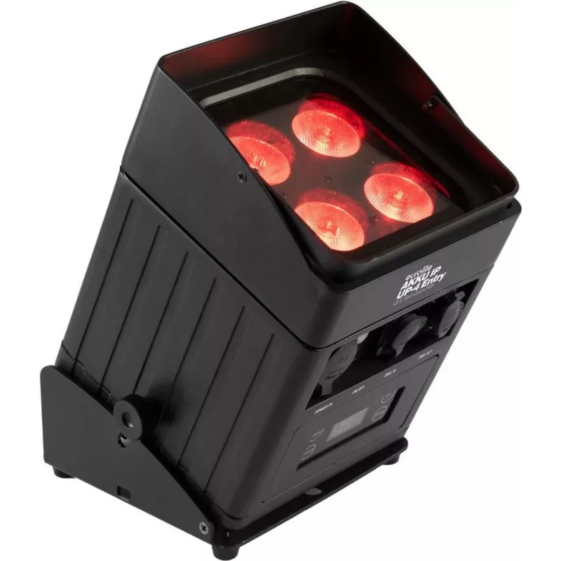 LED baterijomis maitinamas prožektorius EUROLITE AKKU IP UP-4 Entry QCL QuickDMX