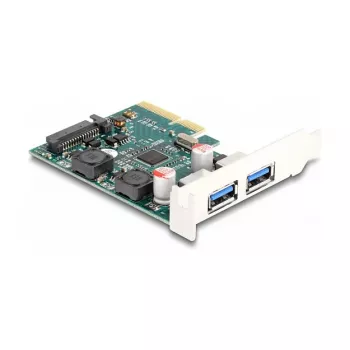 DeLOCK PCI Express x4 kortelė su 2 išoriniais USB 10 Gbps Type-A lizdais, žemo profilio