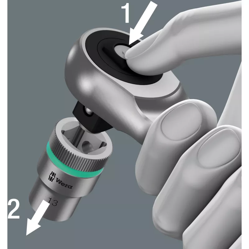 Wera 8100 SC 7 lizdinių veržliarakčių rinkinys
