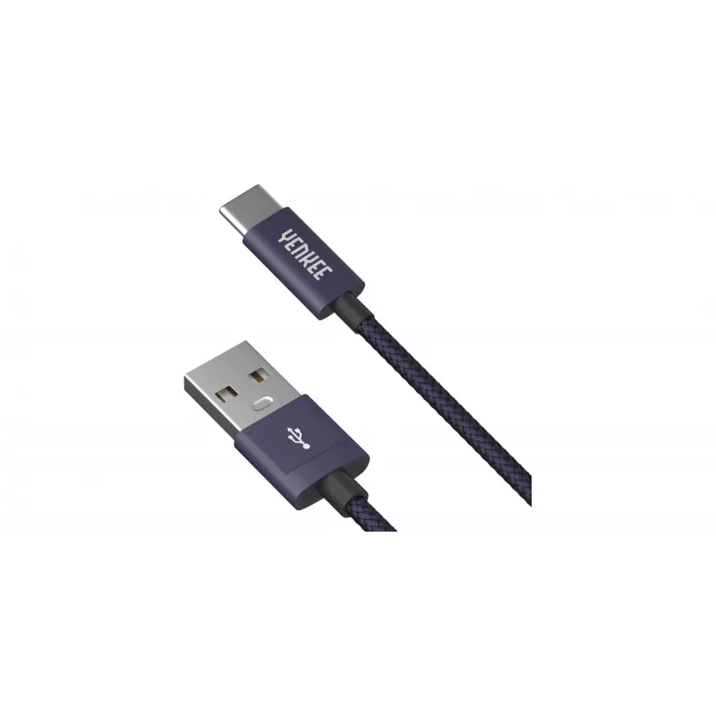 kabelis YENKEE YCU 301 BE USB a 2.0/USB C 1m Fialov
