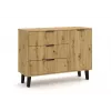 SCANDI 1D3S plonas ąžuolas ARTISAN komoda