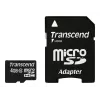 „Transcend“ 4 GB „MicroSDHC“ „Class 10“ atminties kortelė su adapteriu