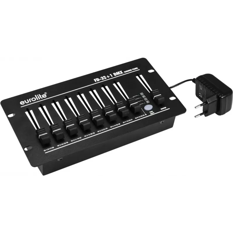 DMX dimmer skydelis EUROLITE FD-32+1 32 kanalų dimmeris, modelis 70063830
