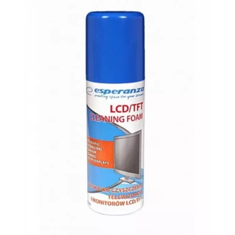 Įrangos valymo putos ESPERANZA ES101, universalus valiklis LCD/TFT/Plazma, 100 ml