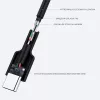 USB-C į USB-A laidas Aukey CB-CA2, nailonu pintas, greitasis įkrovimas 3 A, 1 m