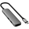 Satechi ST-P4SM sąsajos šakotuvas USB Type-C 10000 Mbit/s Pilka