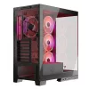 PC korpusas MODECOM Volcano SPACE APEX ARGB Midi Tower, grūdintas stiklas, USB-C, palaiko ATX/microATX/Mini-ITX, GPU iki 430 mm, CPU aušintuvas iki 180 mm