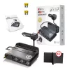 Maitinimo adapteris Xblitz R10 POWER CHARGE su 2× USB-C, 2× USB-A ir 3× USB 3.0 Type-A, 1 m laidas, juodas