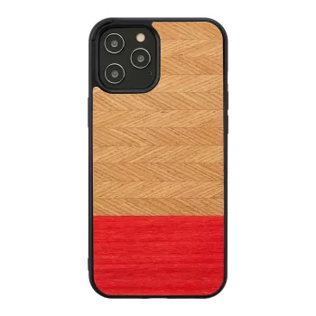Apsauginis telefono dėklas man and wood, skirtas iPhone 12 Pro Max — herringbone azalea Juoda