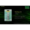 Raktų pakabuko žibintuvėlis Nitecore TIKI GITD pilkas — USB įkraunamas, 1 lm, 55 mm, 12 g, IP66