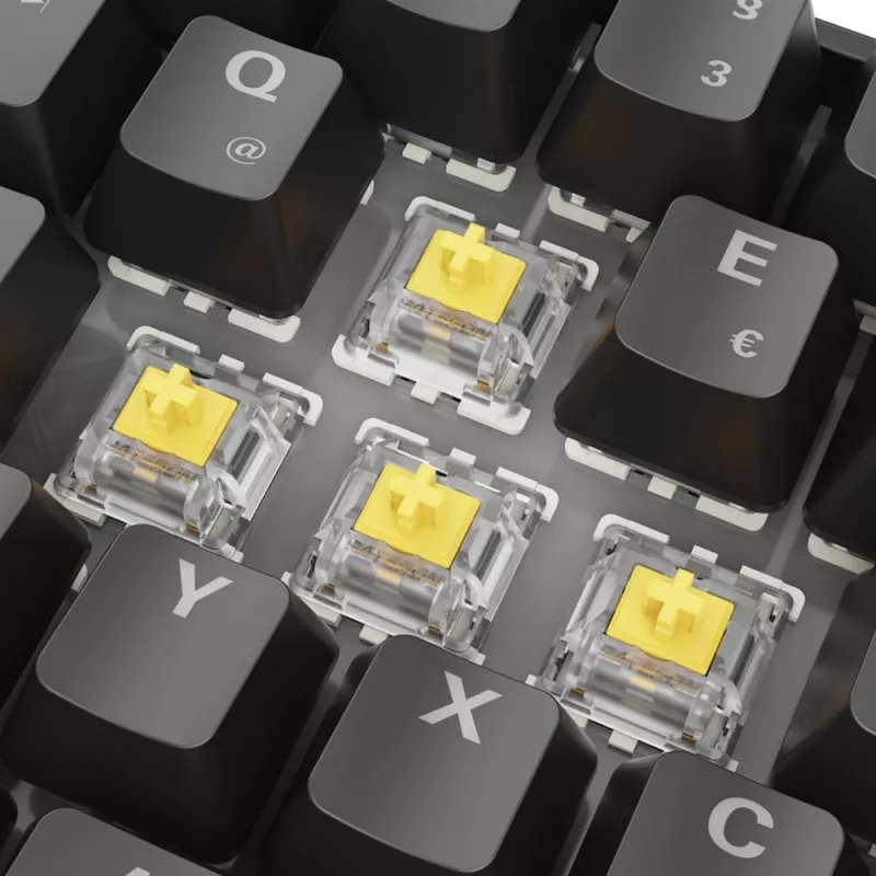 Sharkoon 100065629 klaviatūra, namams, USB, QWERTZ, vokiška, juoda