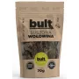 Šunų skanėstas BULT Eko Džiovinta jautiena 70 g — vieno ingrediento dehidratuotas jautienos užkandis šunims, baltymų 67,2%, riebalų 15,7%