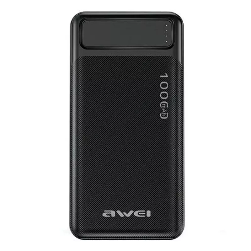 Nešiojama išorinė baterija P5K 10000 mAh su 2xUSB 2.1A – juoda