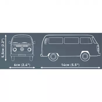 Modelio rinkinys Cobi Volkswagen T2b Bus oranžinis, mastelis 1:35, konstravimo rinkinys