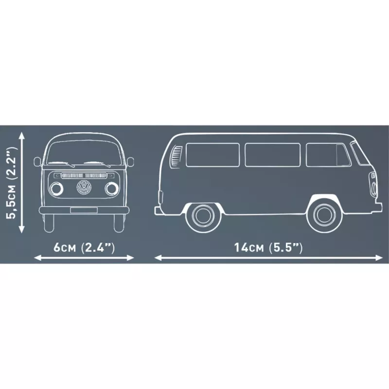 Modelio rinkinys Cobi Volkswagen T2b Bus oranžinis, mastelis 1:35, konstravimo rinkinys