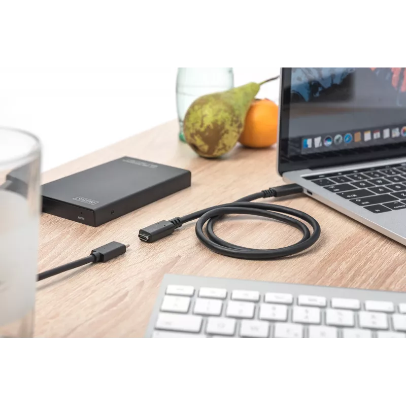 USB Type-C ilginamasis kabelis Digitus AK-300210-015-S
