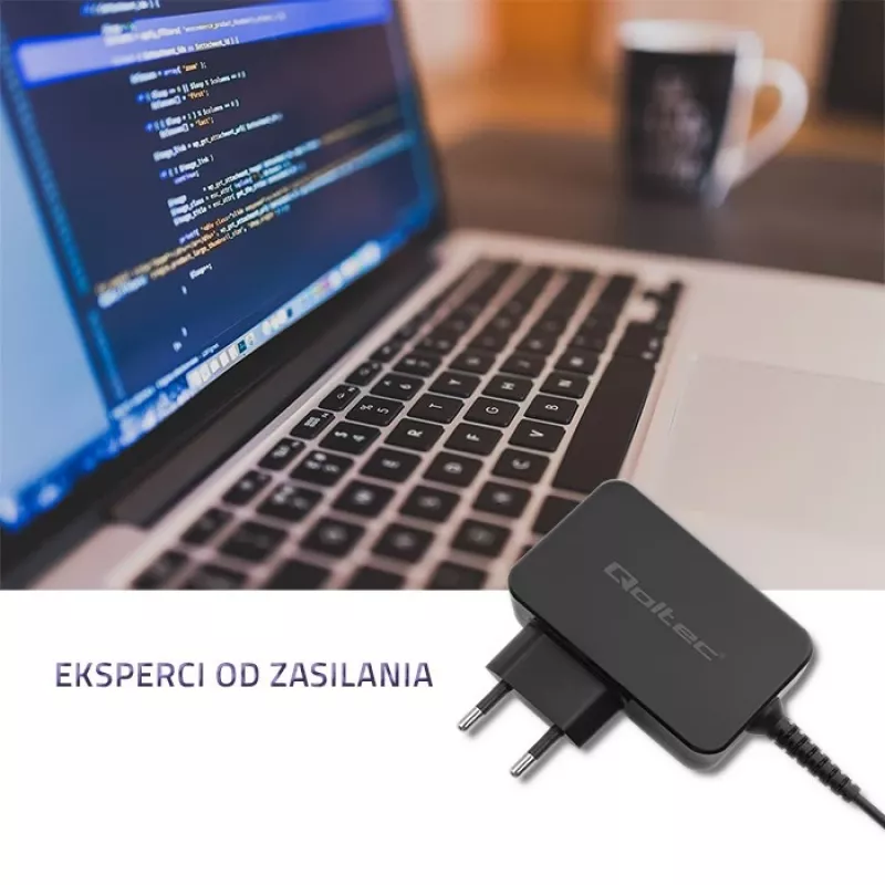 Maitinimo adapteris QOLTEC 45W 19V nešiojamiesiems įrenginiams — pakaitinis adapteris 45 W 19 V