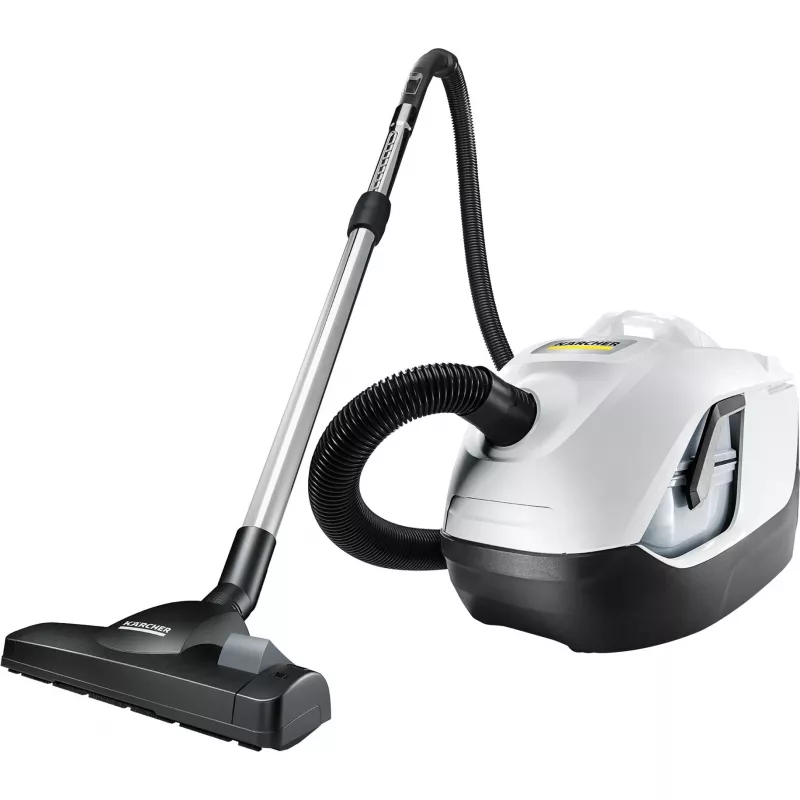 Cilindrinis dulkių siurblys Karcher DS 6 — sausas, 650 W, 2 l talpa, HEPA 13, 10,2 m veikimo spindulys, teleskopinis vamzdis
