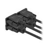 Nuoseklusis kabelis RS-232 DeLOCK 87308 0,5 m, lizdas–lizdas
