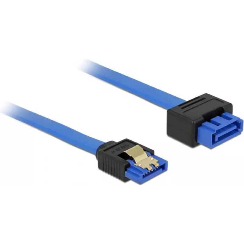 SATA laidas DeLOCK 84972 0,3 m SATA 7 kontaktų Juoda Mėlyna