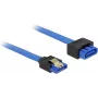 SATA laidas DeLOCK 84972 0,3 m SATA 7 kontaktų Juoda Mėlyna