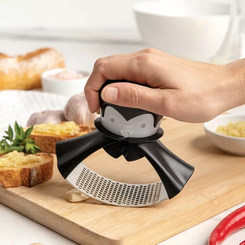 Stalinis česnako spaustukas Ototo Design Rockula Plastikas Nerūdijantis plienas Juoda Balta