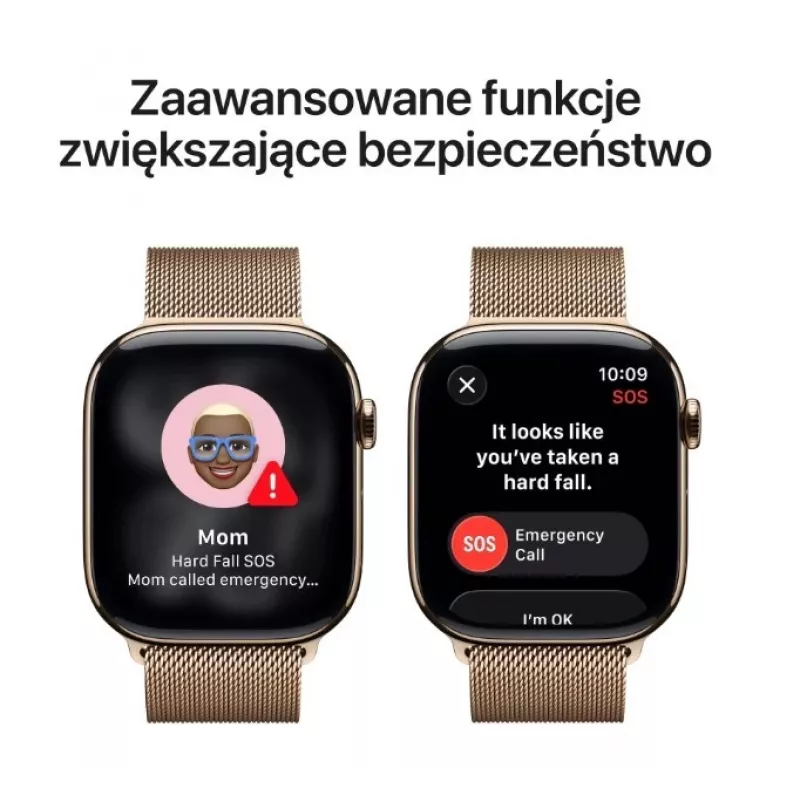 Apple Watch GPS + Cellular 46mm auksinis titano korpusas auksinė „Milanese Loop“ S/M