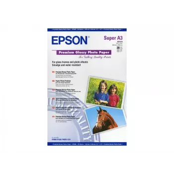 “Epson Premium” blizgus fotopopierius, DIN A3+, 250 g/m², 20 lapų
