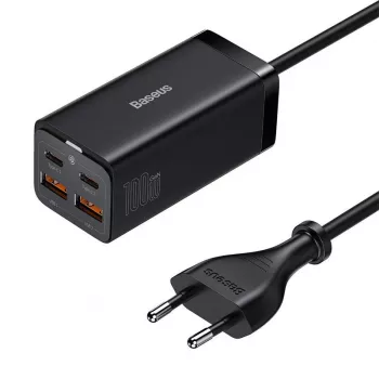 Baseus GaN3 100/ 65W stalinis įkroviklis greitasis įkrovimas QC 3.04.0 USB C Type C telefono įkroviklis skirtas IPhone15 Huawei Xiaomi MacBook nešiojamam kompiuteriui