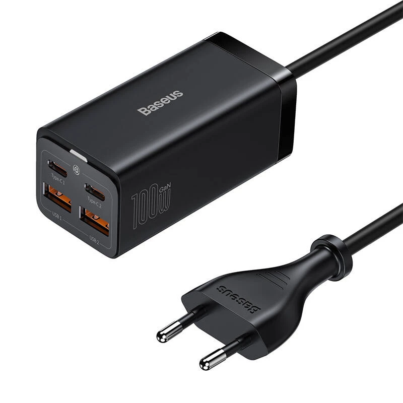 Baseus GaN3 100/ 65W stalinis įkroviklis greitasis įkrovimas QC 3.04.0 USB C Type C telefono įkroviklis skirtas IPhone15 Huawei Xiaomi MacBook nešiojamam kompiuteriui