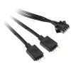 Kabelių adapteris Kolink 4 kontaktų ventiliatorius į 3 kontaktų 5V ARGB, 0,4 m