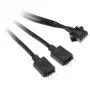 Kabelių adapteris Kolink 4 kontaktų ventiliatorius į 3 kontaktų 5V ARGB, 0,4 m