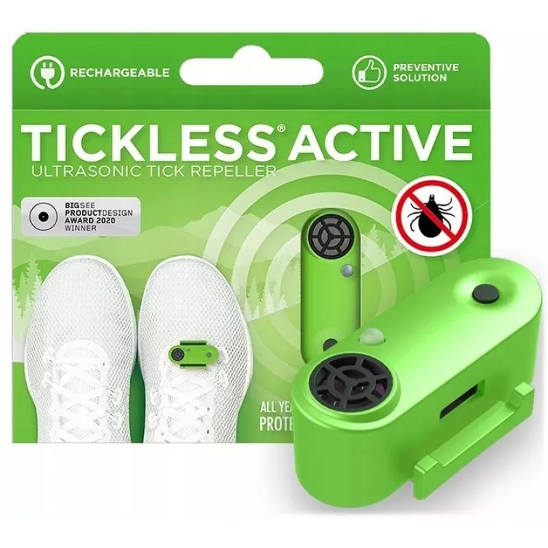 TICK REPELLENT FOR HUMANS TICKLESS ACTIVE GREEN