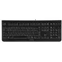 CHERRY KC 1000 klaviatūra, skirta namams, USB, šveicariška, juoda