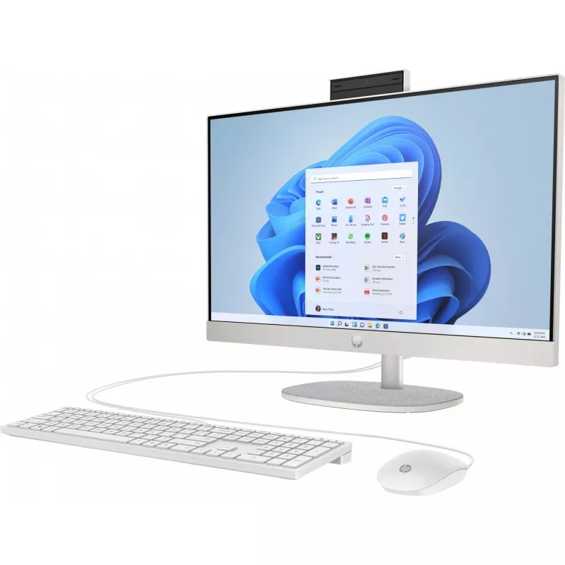 HP 24-cr0006ng - „All-in-One“ (pilnas sprendimas) - Ryzen 5 7520U / 2,8 GHz - RAM 16 GB - SSD 512 GB - NVMe - Radeon 610M - 1GbE, „Wi-Fi 6“, „Bluetooth 5.3“ - WLAN: 802.11a/b/g/n/ac/ax, Bl