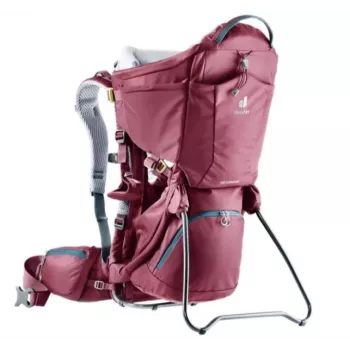 Deuter Kid Comfort kūdikio nešiojimo kuprinė, poliamidas, raudona