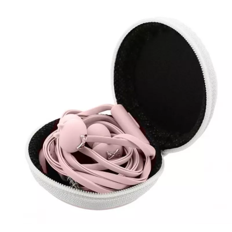 Ausinės Tellur Pixy Pink į ausis įdedamas ausinių laidas