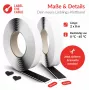 Kilpinė juosta su kabliuku Label the kabelis LTC Klettrolle Easy Tape Strap 8 m × 20 mm, juoda