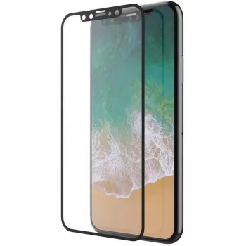 Grūdinto stiklo ekrano apsauga Devia Van Entire View anti-glare, skirta iPhone XS Max 6.5 inch, juoda