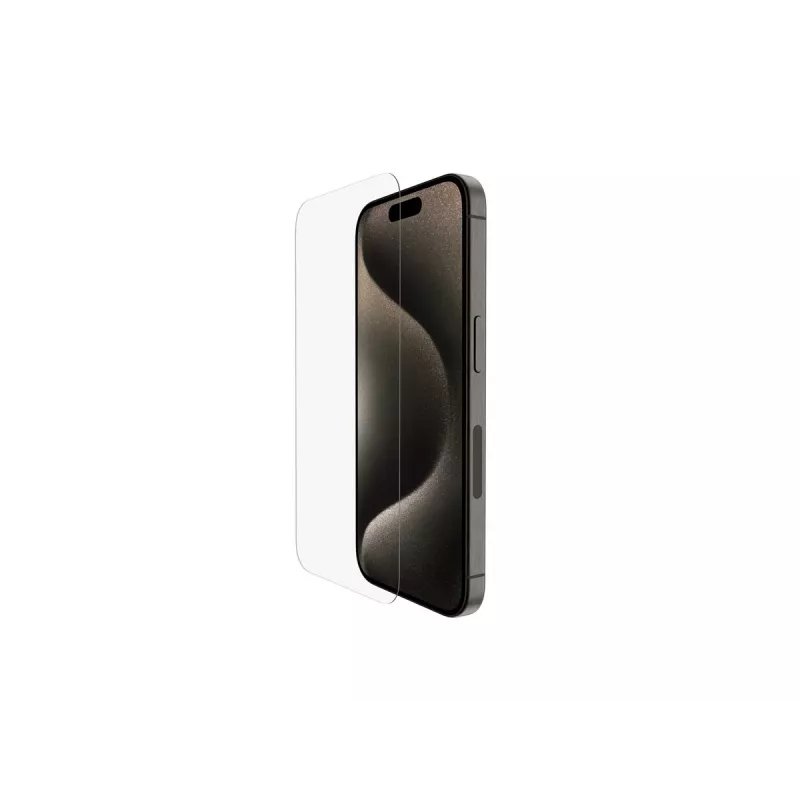 Belkin | ScreenForce Pro | UltraGlass2 Anti-Microbial Screen Protector | Apple | For iPhone 15 Pro | Glass | Transparent | Clear Screen Protector