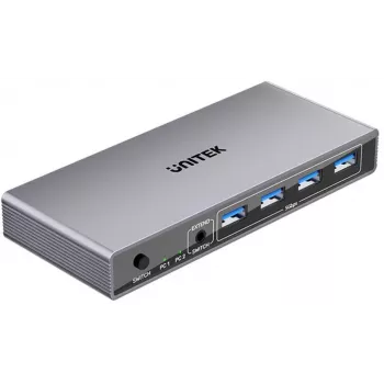 Unitek 54368 KVM jungiklis 8K@60Hz USB 3.0 kelių kompiuterių valdymui