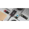 Emtec X210 ELITE 2 TB USB Type-C 3.2 Gen 2 (3.1 Gen 2) Juoda, Raudona