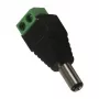 Synergy 21 S21-LED-000219 DC/2.1 x 5.5 mm juoda - žalia laido jungtis