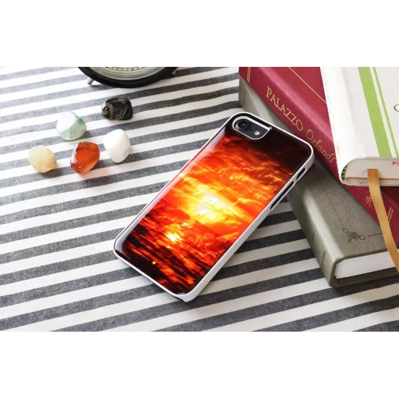 Apsauginis telefono dėklas iKins, skirtas Apple iPhone 8 / 7 — Sunset Juoda