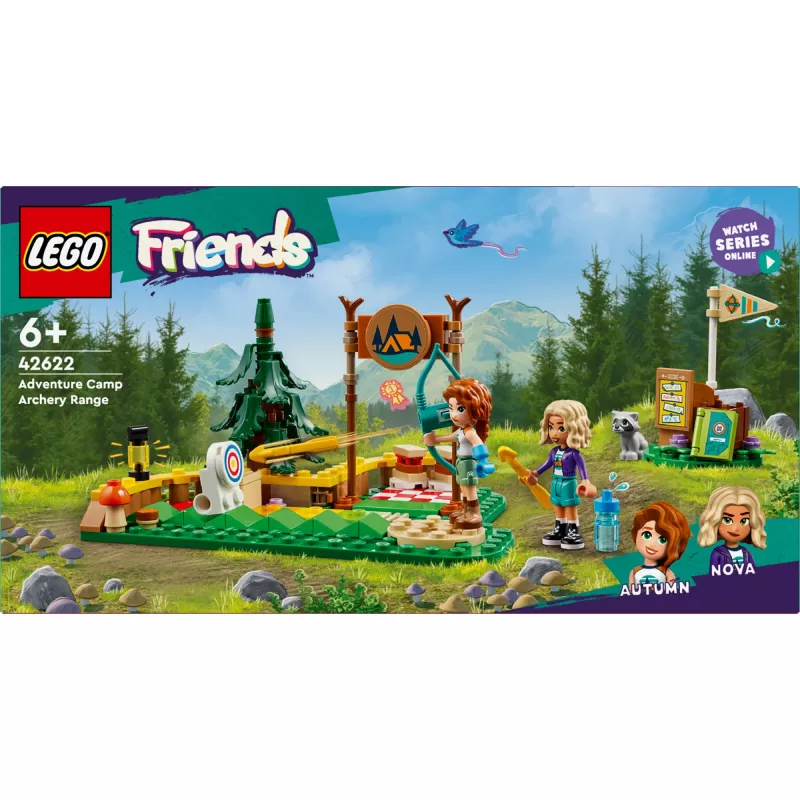 Konstruktorius LEGO Friends Lankininkystės nuotykių stovykla 42622 — 157 dalys, 2 minifigūrėlės, amžius 6+