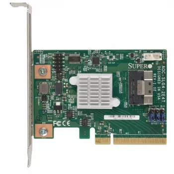 Supermicro - Saugojimo valdiklis - NVMe Retimer - PCIe 4.0 - Žemo profilio - PCIe 4.0 x8 - serveriams A+ Server 2124, SuperServer Ultra SYS-220, ULTRA SuperServer SYS-220, SYS-620