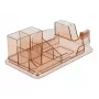 Stalinis Organizatorius DeLOCK 18341 Skaidrus Rudas Plastikas 145x250x85mm