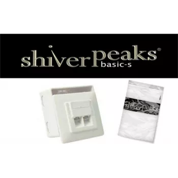Tinklo lizdas ShiverPeaks BASIC-S Cat. 5e 2 prievadų įleidžiamas montavimas